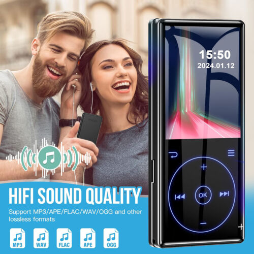 HiFi MP3 Player Bluetooth 5.0 Sport Musik Player 16GB FM Radio Audio & Kopfhörer - Afbeelding 1 van 12