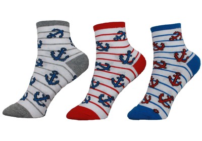 Ysabel Mora Kindersocken Anker fantasia 3er Pack Socken Strümpfe