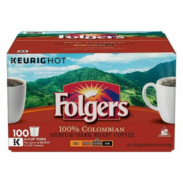 Folgers Lively Colombian Coffee KCups For Keurig Brewers 80 Pods for