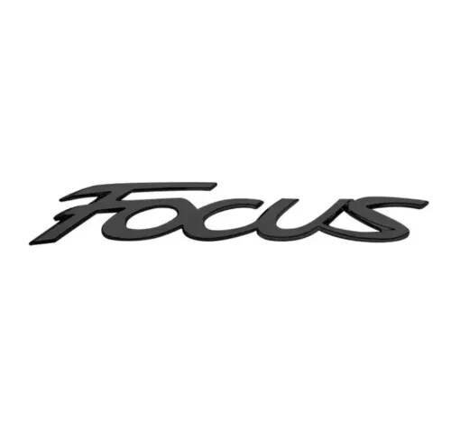 Matt Schwarz Focus Schriftzug Emblem für Ford Focus MK3 MK3.5 2012-2018 Heck Kofferraum - Bild 1 von 2