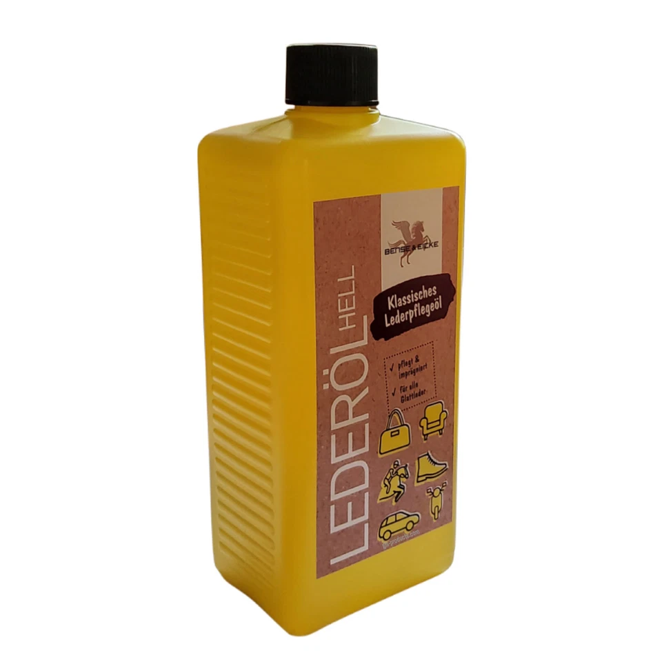 BENSE UND EICKE Bense u Eicke Lederöl hell farblos optimale Pflege Glattlederarten 500ml 1000ml