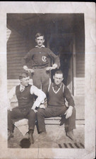 Vintage Photo 1869 Logo Cincinnati Red Stockings Team? Players? MLB Handsome Men