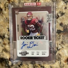 2021 Contenders Optic Jamin Davis Rookie Ticket Auto, Variation? New Redemption 