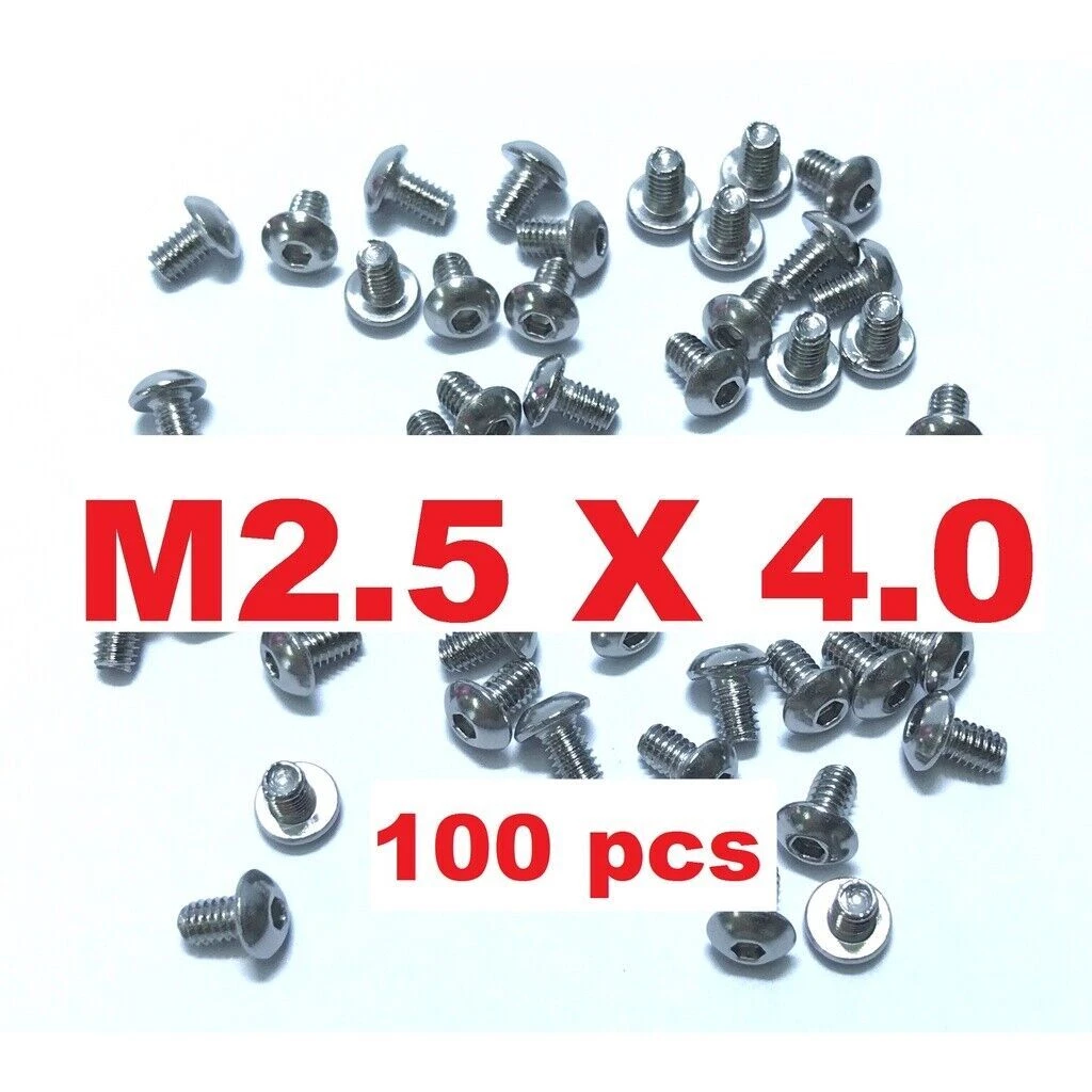 Skru custom rivet Button head screw M2.0 M2.5 x 4 Stainless Steels