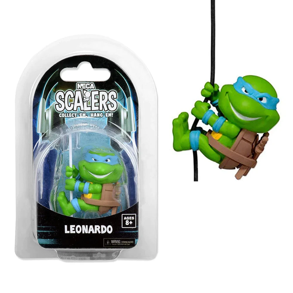 NECA Scalers Teenage Mutant Ninja Turtles Leonardo Cable Hanger Figure