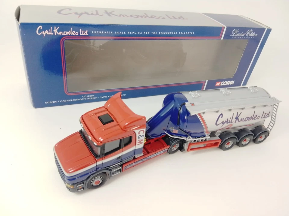 Corgi Scania T Cab Felbinder tanker Cyril Knowles Ltd 1/50 CC12807 LIMITED - Immagine 2 di 3