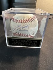 DELLIN BETANCES SIGNED GAME USED OML SELIG BASEBALL NEW YORK YANKEES NY Steiner