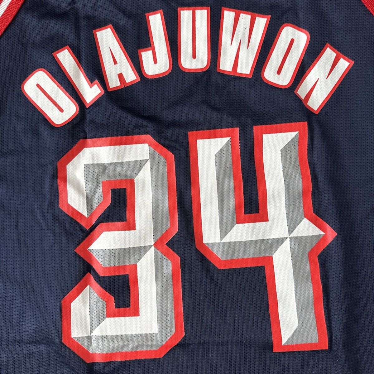 Vintage NBA 90s Champion Houston Rockets Hakeem Olajuwon
