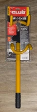 Winner International The Club 3000 Twin Hooks Steering Wheel Lock NEW - Yellow