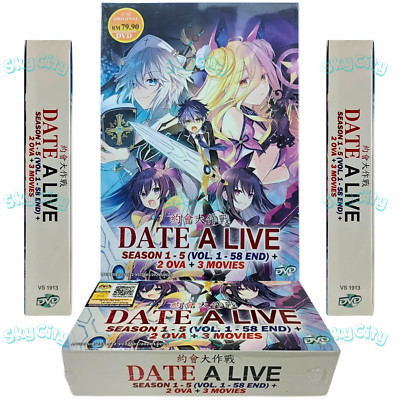 DVD Anime Date A Live Complete TV Series Season 1-5 + 2 OVA + 3 Movies Eng Dub