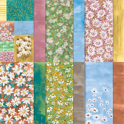 Stampin Up * FRESH AS A DAISY * 24 Sheets 6x6 DSP, BEAUTIFUL VIBRANT PRINTS!