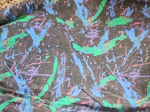 Vintage International BAGGYZ Parachute Gym Pants 80s Color Splash Sz XL USA MADE - Picture 6 of 19