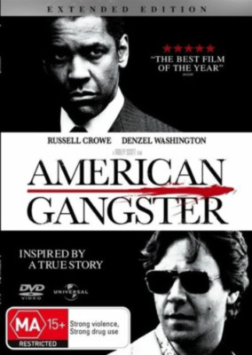  American Gangster DVD Extended Edition   Region 4  NEW FREE POST IN AUSTRALIA
