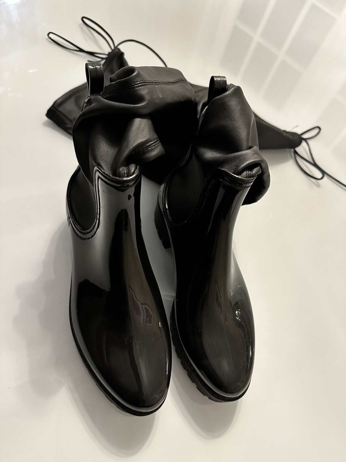 jeffrey campbell over the knee rain boots