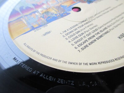 KISS Killers Japan Vinyl LP w OBI Color Portrait & Sticker 28S-58