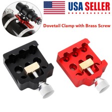 Medium Dovetail Clamp with Brass Screw 75 Degree Base Red/Black For Telescope