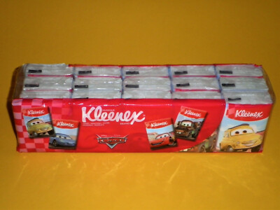DISNEY PIXAR CARS 2007 PROMO KLEENEX 15er PACKUNG Taschentücher, neu in OVPs