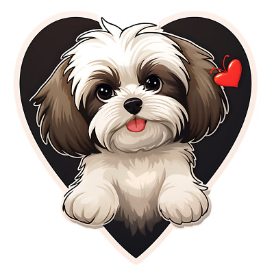 3X Shih Tzu Auto Aufkleber 9x9 cm Hunde Sticker Wetterfest & Selbstklebend