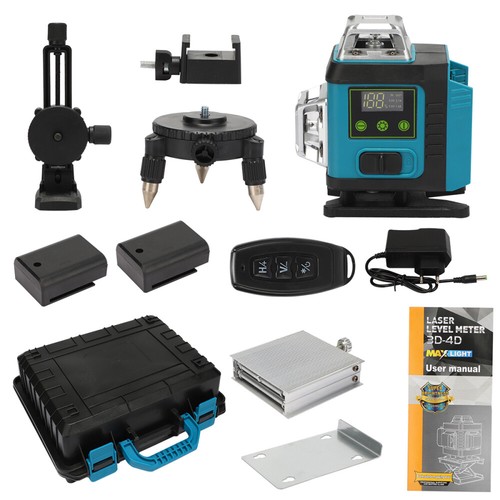 360° 4D Laser Level 16 Line Wasserwaage Kreuzlinienlaser Selbstnivellierend Grün - Bild 13 von 13