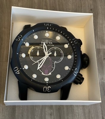 Limited Edition Invicta Venom Marvel Black Panther Wall Clock 19'' (34795)