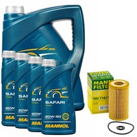MotoröL Set Mannol 20W-50 Safari API SN/CH-4 9 Liter + ÖLfilter FüR Mercedes