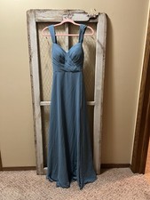 Sea Foam Green Azazie Floor Length Bridesmaid/Prom Dress