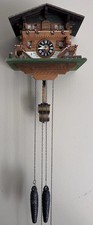 VTG Lotscher Swiss Chalet Wood Wall Cuckoo Cl...