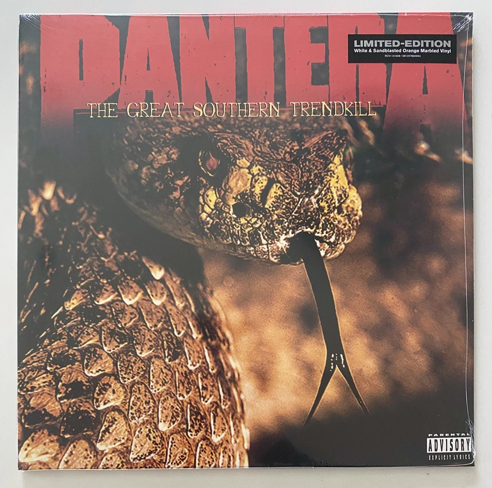 Pantera - The Great Southern Trendkill White / Orange Vinyl LP New Mint UK Stock - Image 3 of 4