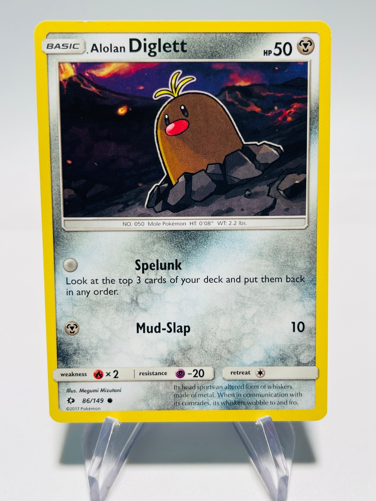 ALOLAN DIGLETT 2017 Pokemon Sun & Moon  Common POKÉMON 86/149