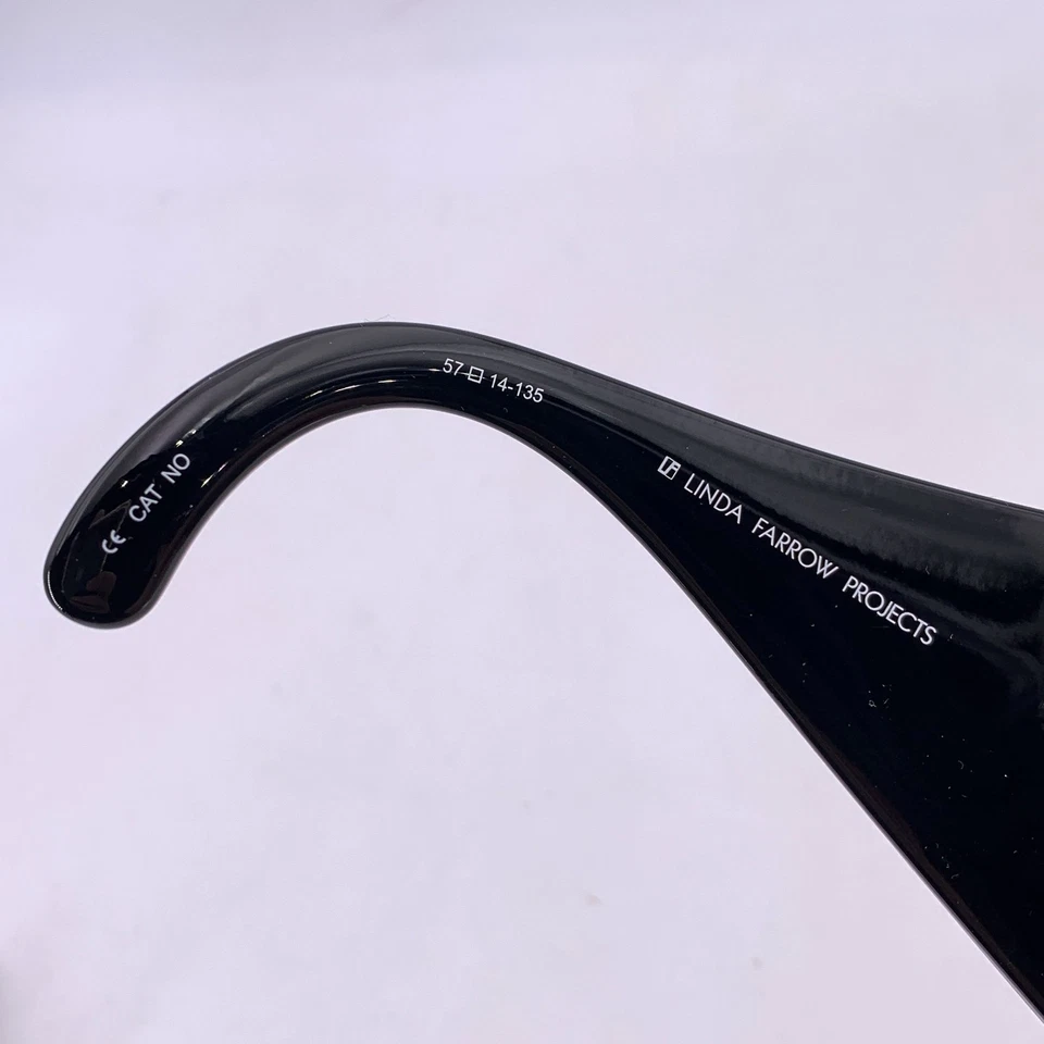 Auténticas gafas de sol Jeremy Scott de Linda Farrow negras JS/HANDS/1 manos Foto 3 de 4