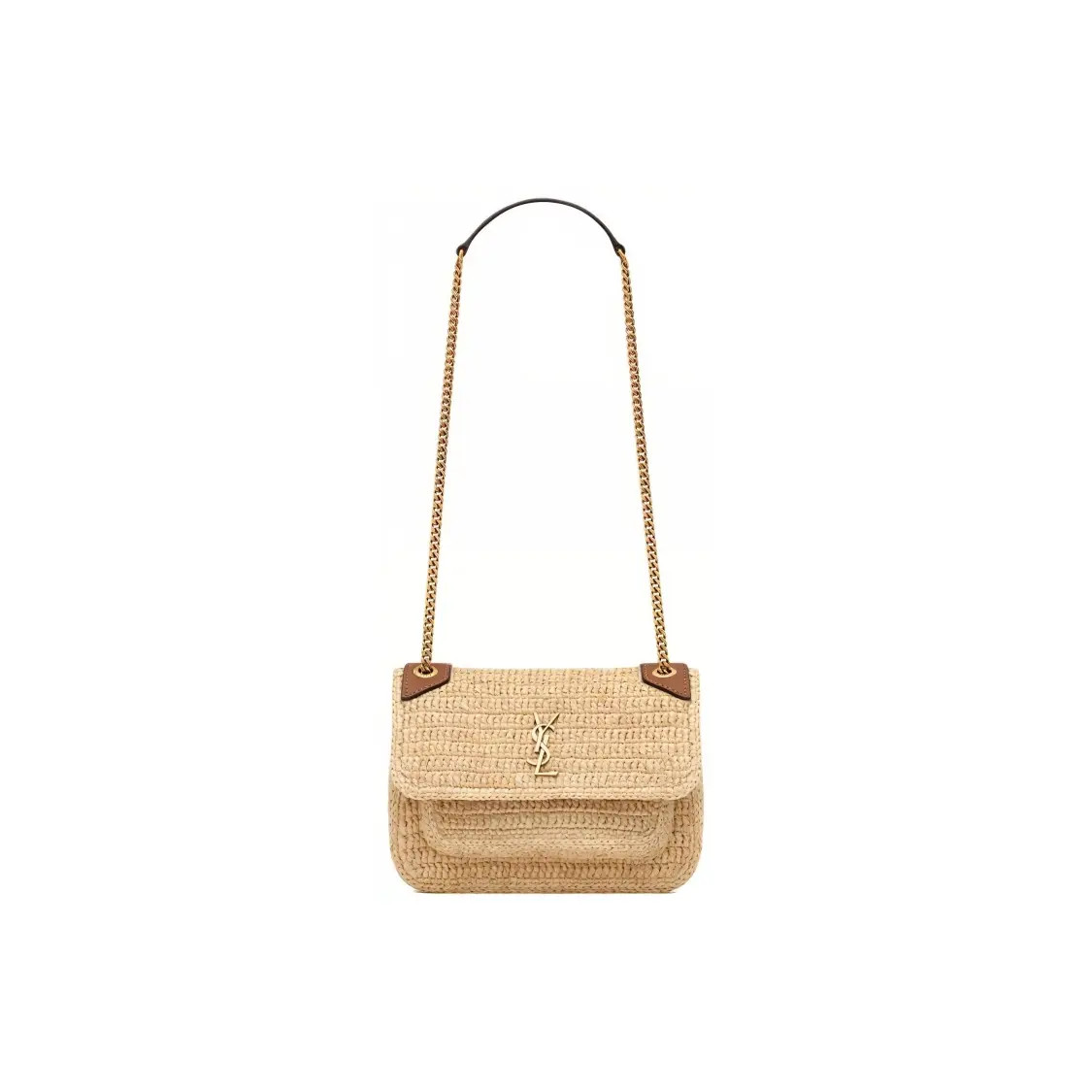 SAINT LAURENT YSL Niki Grass Shoulder Bag Mini Women's 7x2x5 in