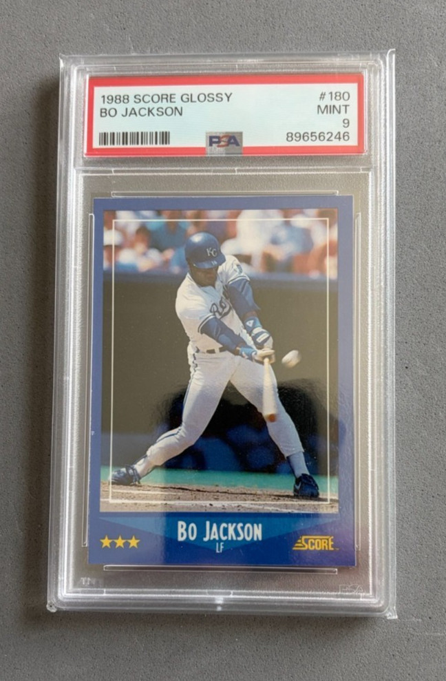 1988 Score Glossy #180 Bo Jackson PSA 9 MINT Kansas City Royals