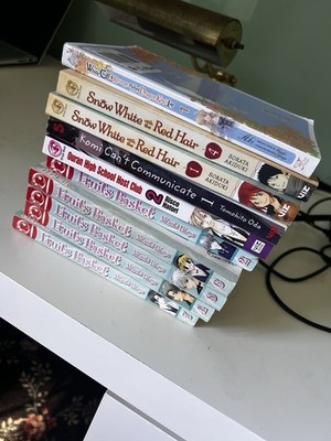 Manga Lot: Fruits Basket, Snow White With The Red Hair, Komi Can't Communicate, 