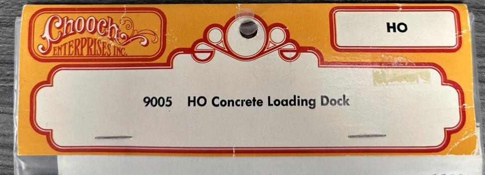 Muelle de carga de hormigón Chooch Enterprises escala HO #9005 NUEVO EN PAQUETE Foto 2 de 3