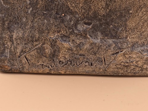 Ludwig von Beethoven Skulptur Büste signiert ""Tenderini V"" Italien 14,5"" Komponist - Bild 7 von 9