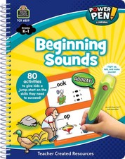 Teacher Created Resources Power Pen Learning Book, Beginning Sounds 6859