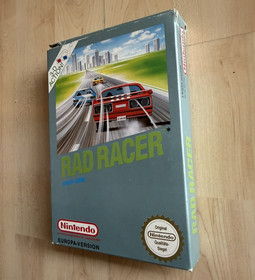 Rad Racer NES OVP CIB NOE komplett mit 3D Brille + Schutzh&uuml;lle aus Sammlung