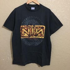NIN Nine Inch Nails The Downward Spiral World Tour T-Shirt XL Faded Black