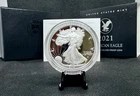 2021-W Proof American Silver Eagle with OGP & COA! 1 Oz .999 Silver!