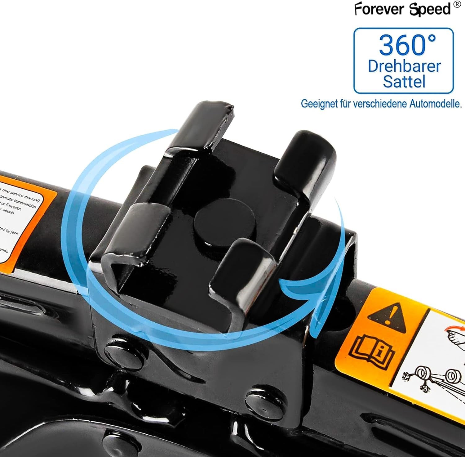 Cric ciseaux compact pour kit de secours et dépannage auto