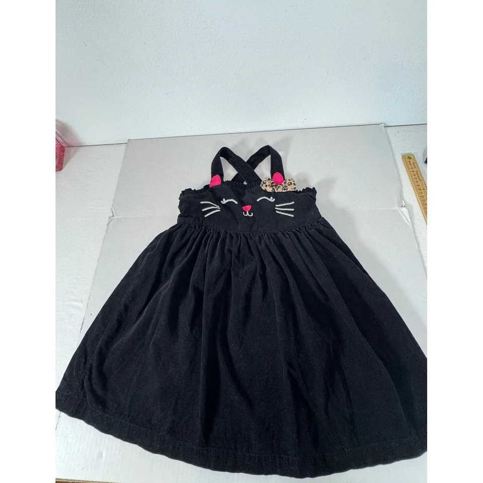 Gymboree Niñas 7 Búho Púrpura Pana Vestido y Gato Negro Vestido Paquete Nuevo con Etiquetas Foto 2 de 4