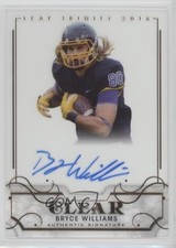 2016 Leaf Trinity Clear Auto Bronze Bryce Williams #CA-BW1 Auto 0s3