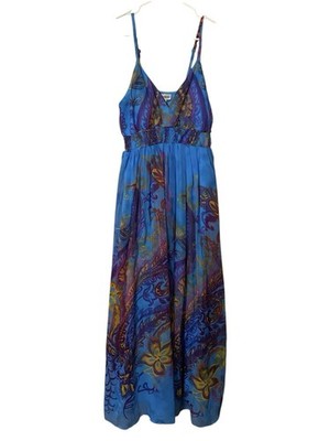 Signature JMB Maxi Babydoll Dress Women Small Lined Boho Vacation Festival Fairy