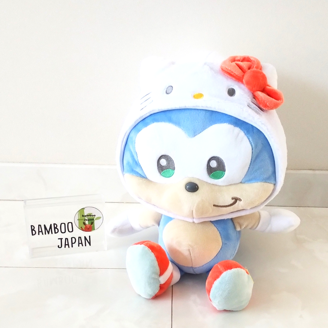 SONIC & FRIENDS Sanrio Characters Plush Toy Medium Sonic x Hello