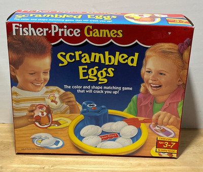Vintage 1994 Fisher-Price Games ~ Scrambled Eggs Game ~ Factory Sealed NIP