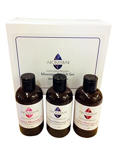 Sensual & Erotic Massage Oil Gift Set (3 x 125ml) Lovers 125 ml (Pack of 3)