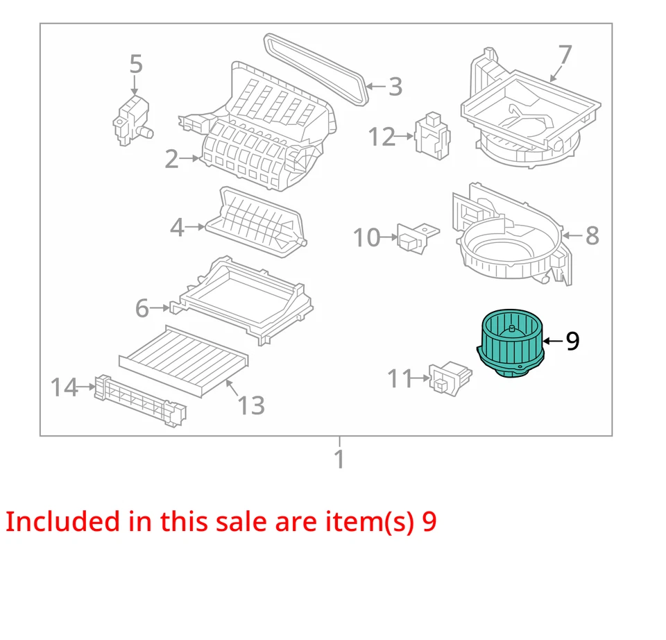 2016 Kia Sorento Blower Motor FWD 3.30L OEM 133K Miles - Used Part - Image 3 of 4
