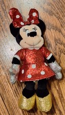 TY Disney Minnie Mouse Sparkle Plush Animal Toy Doll 8 Inch