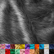 Faux Fur Fabric by the Yard - 60 Inches Wide Super Soft and Fluffy Shaggy Mohair