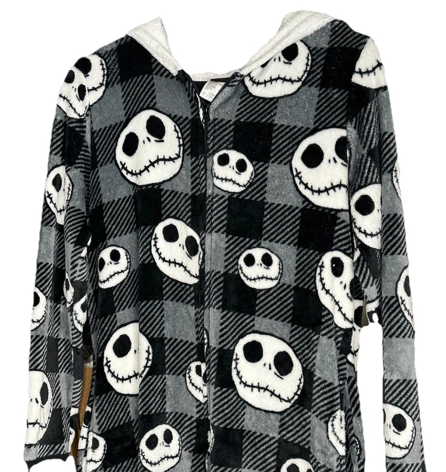 Disney Pesadilla antes de Navidad Pijama de una pieza Jack Skellington para mujer M Foto 2 de 4